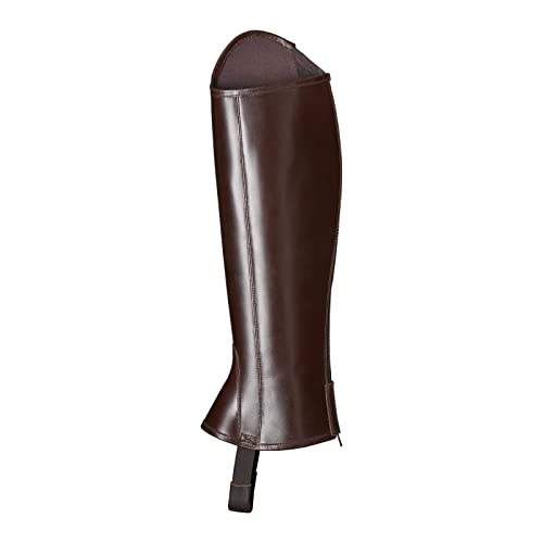 Horze B Vertigo Comet Equestrian Riding Half Chaps - Dark Brown - L