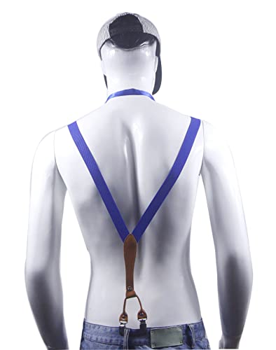 Image of Men's Suspenders Bowtie Set Elastic Y Shape Style Women's Suspenders Bowtie For Wedding&Formal Events