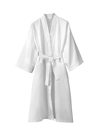 Diamond Kimono Robe - White - One Size