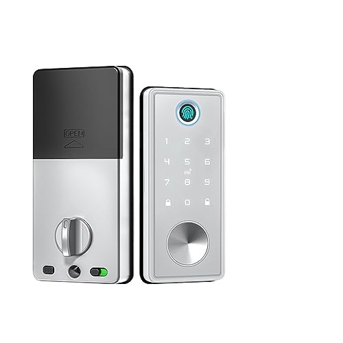 Serrure connectée TTlock à empreinte digitale et code noir