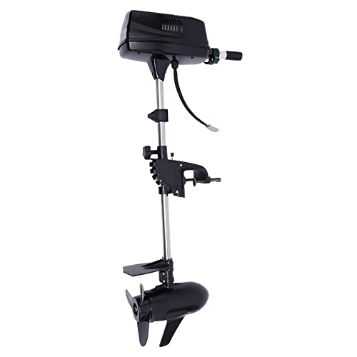 60V 10PS Elektrischer Außenbordmotor, 2200W Bürstenloser Elektromotor Bootsmotor, Schnelles Drehen Schalldämpfer 3000 U/min Außenborder für Schlauchboote, Fischerboote