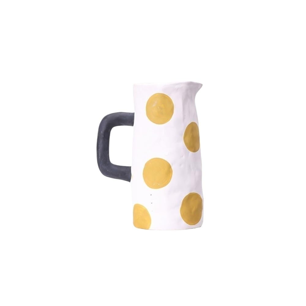 flower vase Ceramic Vase Painted Simple Hotel Furniture Kettle Shape Flower Arrangement
