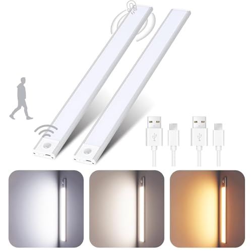 Luce LED Sottopensile Cucina Senza Fili, 50CM Luce Armadio LED
