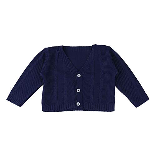 Saída de Maternidade Tricot com Casaquinho Din Don, Marinho, P