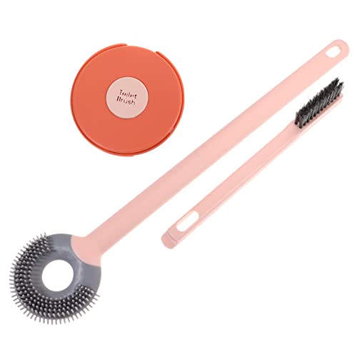 Healeved Escobilla De Baño Pared Limpiador Inodoro WC Rwest Escobillas De Baño Cepillo De Tapa Cepillo para Cuencos De De Diseño Mango