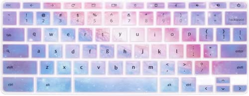 Boaulee Keyboard Cover Skin for HP Chromebook 11 x360 11.6',Chromebook 11 G2/G3/G4/G5/G6 EE/G7 EE 11.6',Chromebook 14-ca 14-ak14-X Series/Chromebook 14 G2 G3 G4 Keyboard Protector (Cosmic Nebula)