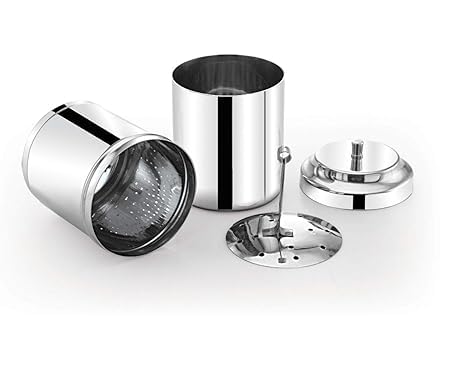 Image of Stainless Steel South Indian Coffee Filter, 304 Grade Metal Traditional Coffee Maker for Home Use (200, Milliliters)