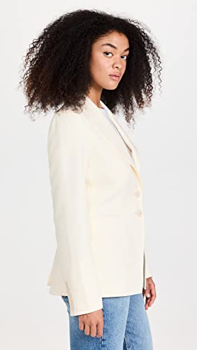 Paige Women's Chelsee Blazer, Ecru, Off White, M #TOP3