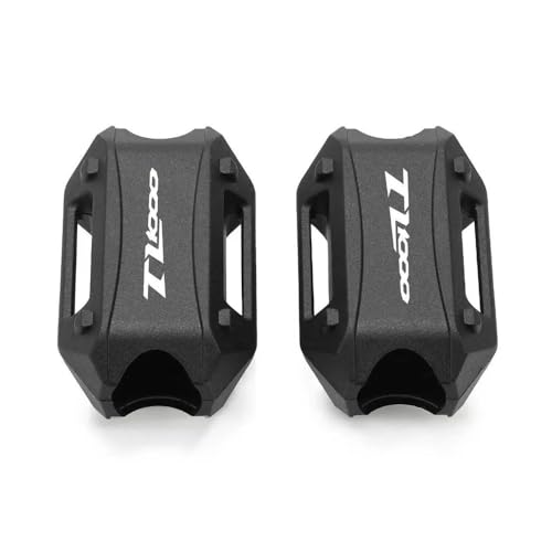 JIANYISR Motorräder Crash Protector Pads Für Suzu&ki Für TL1000 TL 1000 Für TL1000R Für TL1000S TL 1000R/S Motorrad 25mm Motor Crash Bar Schutz Stoßstange Dekorative Schutz Block(TL1000 Logo)