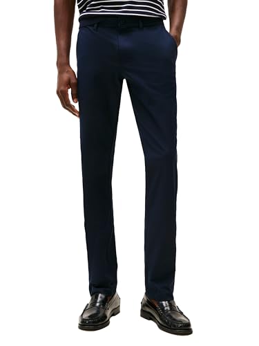 Image of Tommy Hilfiger Men's Casual Moisture Wicking Wrinkle Resistant Stretch Performance Pants in Straight Fit