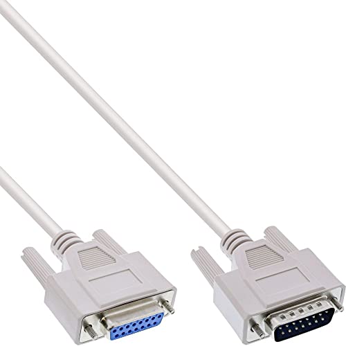 Preisvergleich Produktbild InLine 17749 10 m DB15 beige SCSI Cable SCSI Cables (beige)