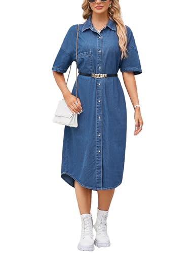 Robe en jean Sukany noir décontractée pour vos sorties et journées d'été
