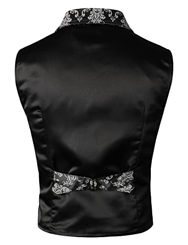 Image of VATPAVE Mens Victorian Suit Vest Steampunk Gothic Waistcoat