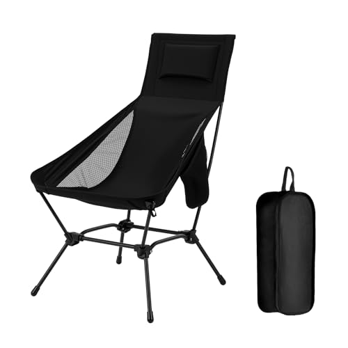 oilpus High Back Folding Camping Chair with Pillow...