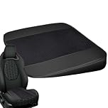 Car Booster Seat for Adults - Driver Seat Cushion Reclining & Adjustable | Leather + High Density Sponge Padding, Non-Slip, All-Mesh or Leather Style, rehau