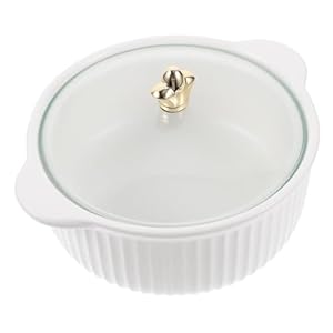 BCJMKDX Elegante geriffelte Porzellan Suppenschüssel