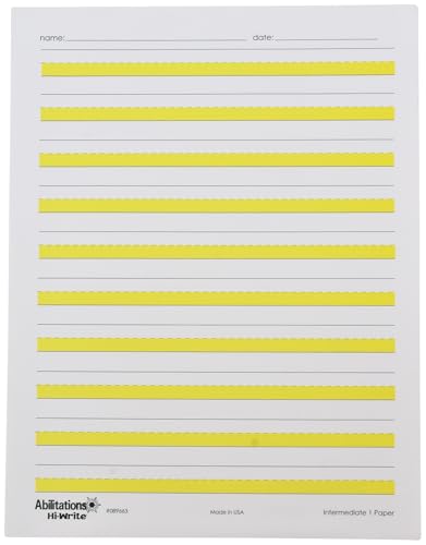 Papier Abilitations Hi-write à grands repères visuels pour écriture cursive