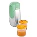 Chicco Portapappa Termico In Acciaio Inox Con Due Contenitori, Contenitore Per Alimenti E Bevande, 13 X 13 X 23 Cm