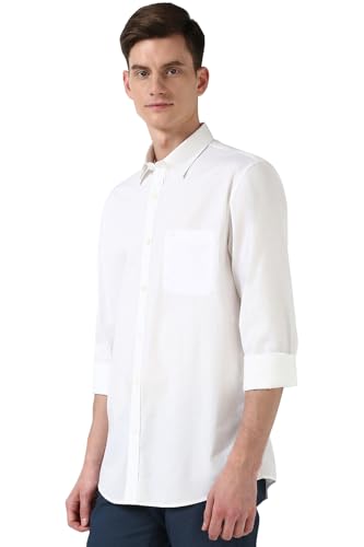 Image of Peter England Men's Cotton Slim Fit Print Shirt