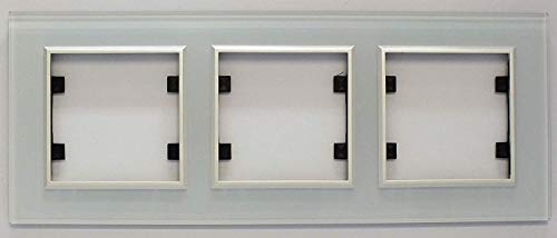 Preisvergleich Produktbild Lumia Glass Rahmen 3-fach in Perlweiß / Perlweiß