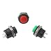 RUNCCI-YUN 15Pcs SPST interruptor a pulsador redondo, 12V del interruptor pulsador momentáneo,Lockless...