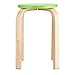 ffu 1 Pezzo di Sgabello Impilabile in Legno Curvo Antiscivolo, Mobili per La Casa Color Caramella, Decorazione della Stanza dei Bambini Verde