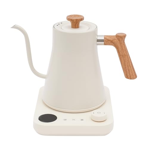 Tetera eléctrica 1200W con control temperatura 0.9L blanca miniatura 1
