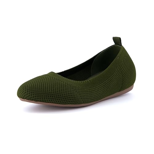 CUSHIONAIRE Women's Whiz Hidden Wedge Knit Flat with +Memory Foam and Wide Widths Available