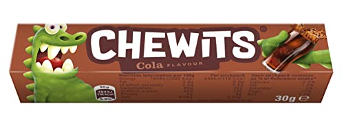 Chewits Cola Chewy Sweets, Multi Color, Mixed-Fruit, 30 g, Pack of 40