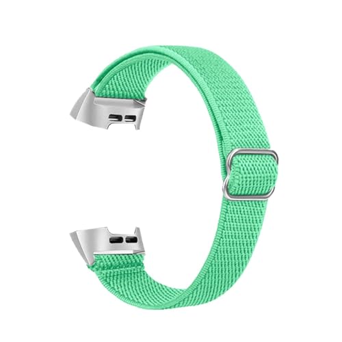 SRMVRNKNNK Fit For Fitbit Fit For Charge 4/3�X�}�[�g�E�H�b�`�p�i�C�����L�k�������p�u���X���b�g(Mint green,Charge6 or 5)
