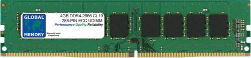 4GB DDR4 2666MHz PC4-21300 288-PIN ECC DIMM (UDIMM) PAMIĘĆ RAM DLA SERWERY/STACJE ROBOCZE/PŁYTY GŁÓWNE