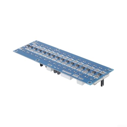 Placa Ecualizadora de 5, 10 o 15 Bandas con Fuente Dual Regulada ±5V para Proyectos DIY de Audio en Escenario, Azul (10 Bandas) miniatura 2