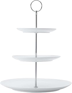 Maxwell & Williams White Basics Diamonds 3-Tier Cake Stand Gift Boxed