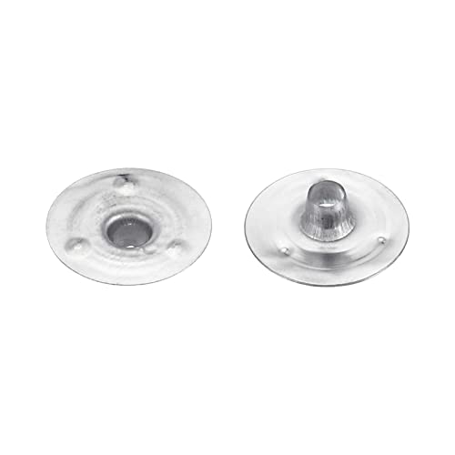 PATIKIL 14mm Metal Candle Wick Sustainer Tabs, 250 Pack Candle Wick Base Stand for Candle Making DIY Silver - Image 4