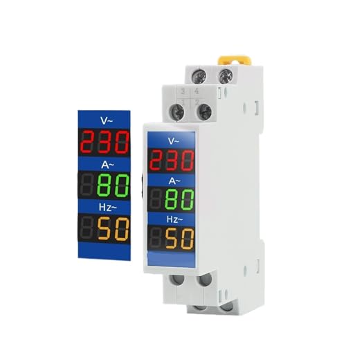 Testeur de Tension Numérique Ampèremètre Voltmètre Modulaire Hz - 4