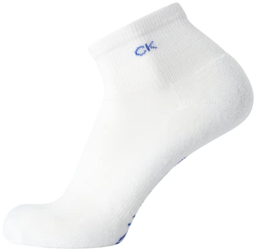 Calvin Klein Mens Quarter Socks - 12 Pack Breathable Soft Cushioned Quarter Cut Athletic Ankle Socks for Men, Size 7-12, Black/White