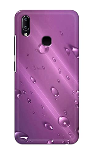 Image of PRINTFIDAA Water Bubbles in Lilac Background Printed Designer Hard Back Case Cover for Vivo Y91 / Vivo Y95 -(TY) MVN1005