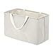 Amazon Basics Panier de rangement en tissu Grand rectangle Gris clair