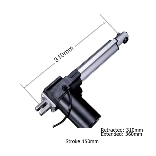 Vérin électrique 6000N motorisation trappe et levage charge lourde course 250mm - 5