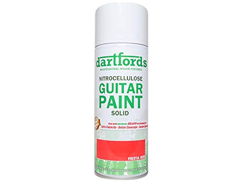 dartfords Fiesta Red Nitrocellulose Guitar Paint 400ml Aerosol