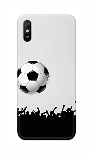 Image of Printed Hard Back Cover Case for Mi Redmi 9i | Mi Redmi 9i Sport Back Cover (Football Icon) -702