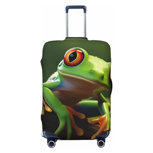 Housse de bagage grenouille verte pour repérer facilement sa valise au tapis de l'aéroport