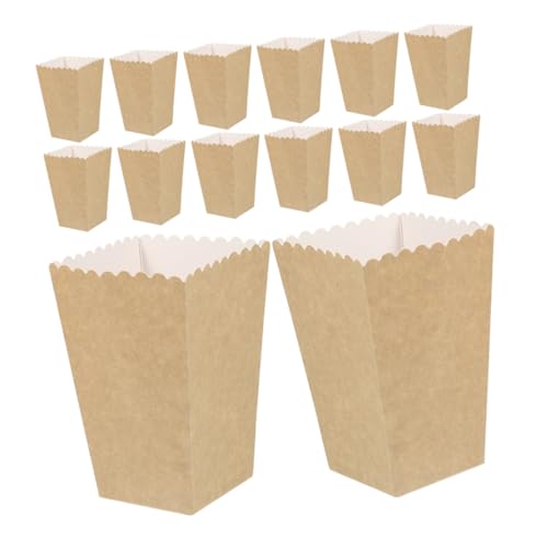 POPETPOP 24 Piezas Cajas de Kraft Contenedores para Snacks Pequeños como Pollo Frito y para Fiestas de Cumpleaños y Reuniones