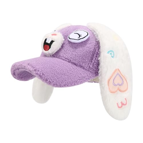 jiahesuw Thick Baseball Hat for Halloween Cosplay Sports Hat with Ear Hat 2000s Cosplay Hat Rabbits Baseball Caps 2000s