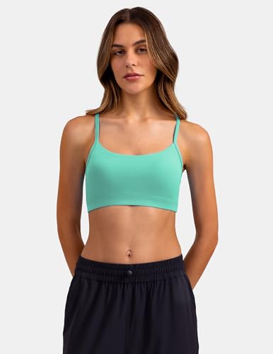 Image of Colorfulkoala Women's Dreamlux Y Back Sports Bra Low Impact Padded Workout Top with Built in Bra A-C Cups