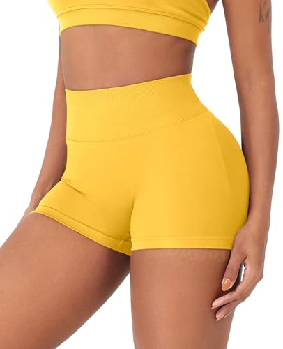 Image of VOYJOY Women Workout Impact Shorts 2.5 inch / 3.6 inch / 4.5 inch / 6 inch Scrunch Butt Booty | Tummy Control, High Waisted, Bike Short, Gentle Compression, for Women