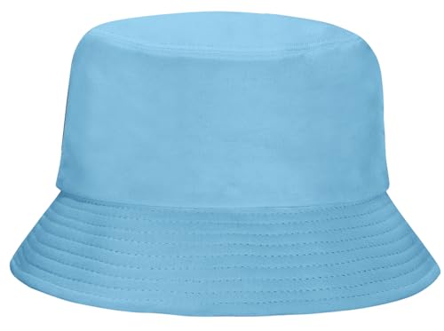 Image of Rosoz 1 & 2 Pack Bucket Hat for Women Men Summer Travel Beach Sun Hat Outdoor Cap Unisex Bucket Hats