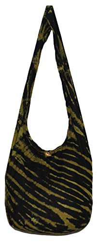 Image of TIE DYE Bohemian Hipster Hobo Boho Hippie Crossbody Bag Purse Black Tone 39 inch