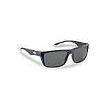 Flying Fisherman Streamer Polarized Sunglasses with AcuTint UV Blocker for Fishing and Outdoor Sports, Crystal Navy Frames/Smoke Lenses