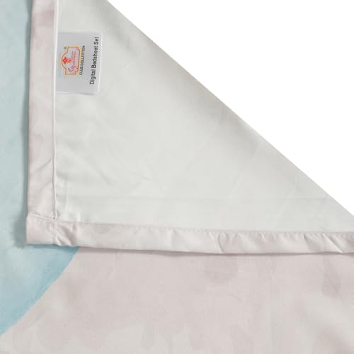Image of Signature Digital Print Geometric Designs Super King Size Bedsheet - 108 x 108 inches | 100% Cotton-Feel Soft Fabric | Fade-Resistant Colors | 2 Matching Pillow Covers (Dot Harmony)